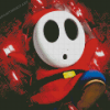 Shy Guy Super Mario Diamond Paintings