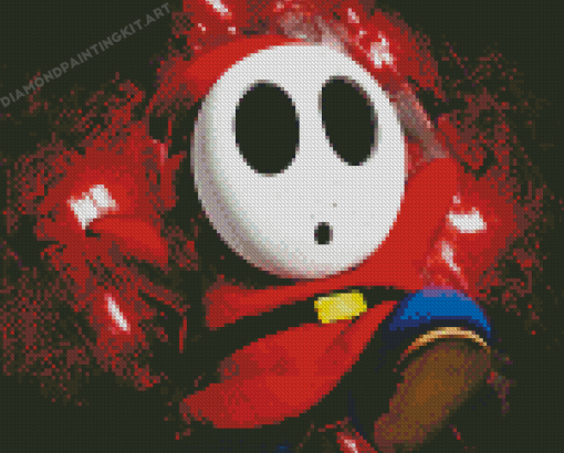 Shy Guy Super Mario Diamond Paintings