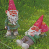 Sleepy Garden Gnomes Diamond Paintings