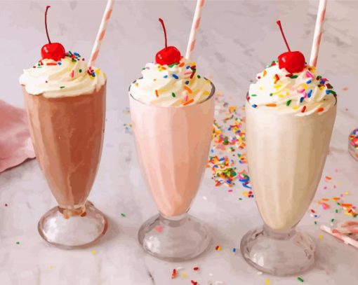 Tatsy Milkshake Diamond Paintings