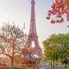 The Eiffel Tower Springtime In Paris Diamond Paintings