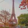 The Eiffel Tower Springtime In Paris Diamond Paintings