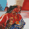 Tibet Girl Art Diamond Paintings