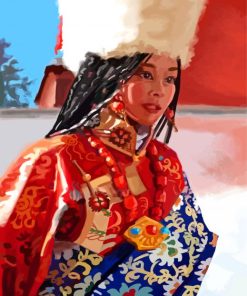 Tibet Girl Art Diamond Paintings