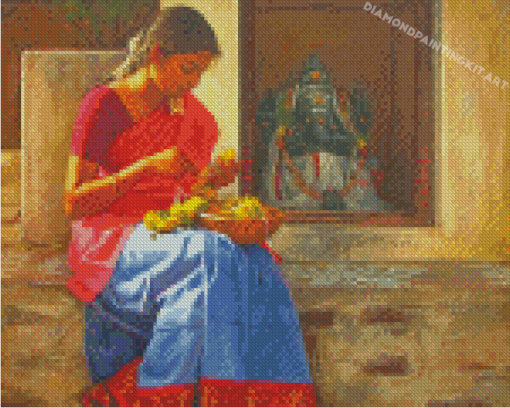 Traditional Girl Diamond Paintings