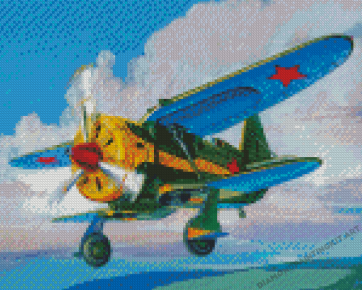 Vintage Plane Diamond Paintings