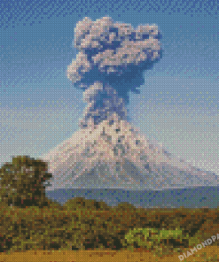 Volcano Erupting Landscape Diamond Paintings