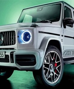 White G Wagon Diamond Paintings