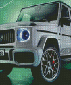 White G Wagon Diamond Paintings