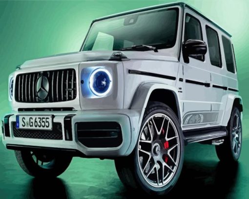 White G Wagon Diamond Paintings