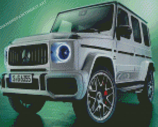 White G Wagon Diamond Paintings