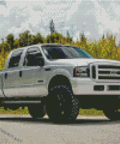 White Powerstroke Diamond Paintings