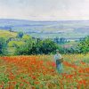 Woman In Poppy Field Diamond Paintings