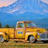 Yellow Camionnette Chevrolet Diamond Paintings