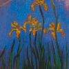 Yellow Irises By Monet Diamond Paintings