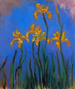 Yellow Irises By Monet Diamond Paintings