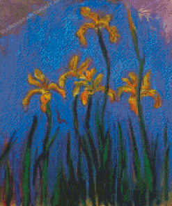 Yellow Irises By Monet Diamond Paintings