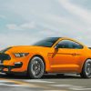 Yellow Shelby GT 350 Diamond Paintings