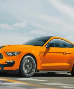 Yellow Shelby GT 350 Diamond Paintings