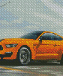 Yellow Shelby GT 350 Diamond Paintings