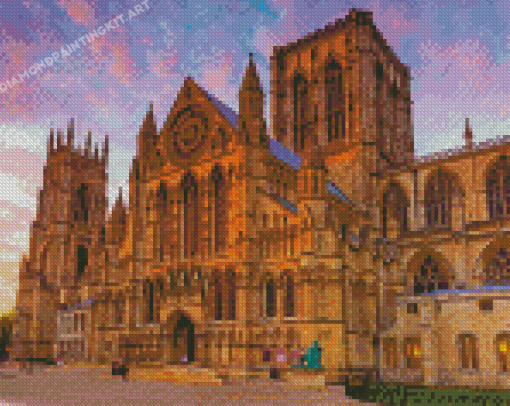 York Cathedral Sunset England Diamond Paintings