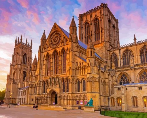 York Cathedral Sunset England Diamond Paintings