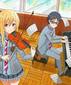 Your Lie In April Kousei And Kaori Characters Diamond Paintings