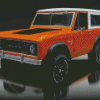 1972 Orange Ford Bronco Diamond Paintings