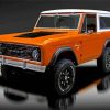 1972 Orange Ford Bronco Diamond Paintings