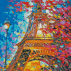 Abstract Eiffel Tower Diamond Paintings