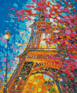 Abstract Eiffel Tower Diamond Paintings