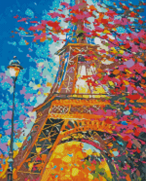 Abstract Eiffel Tower Diamond Paintings