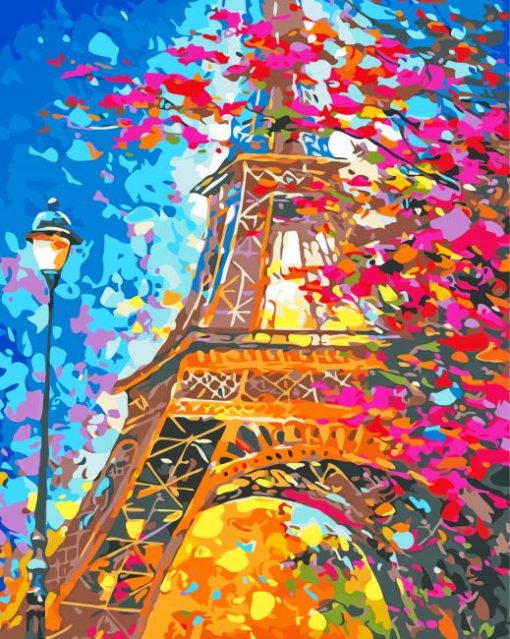 Abstract Eiffel Tower Diamond Paintings