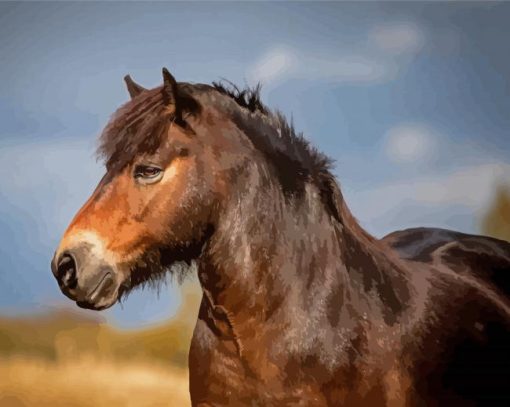 Aesthetic Exmoor Pony Diamond Paintings