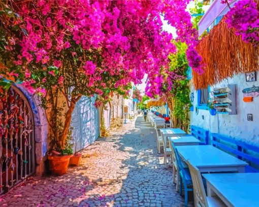 Alacati Turkey Streets Diamond Paintings