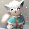 Alolan Vulpix In Snow Diamond Paintings