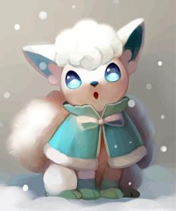 Alolan Vulpix In Snow Diamond Paintings