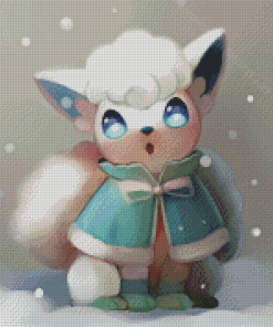 Alolan Vulpix In Snow Diamond Paintings