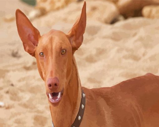 Beige Pharaoh Hound Diamond Paintings