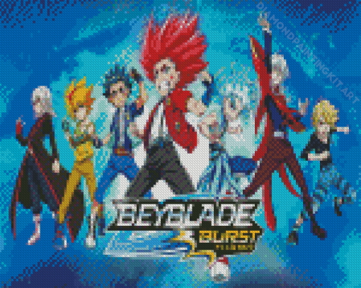 Beyblade Burst Poster Diamond Paintings