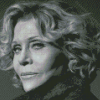 Black And White Jane Fonda Diamond Paintings