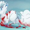 Bloody Alolan Vulpix Diamond Paintings