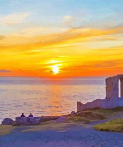 Botallack Tin Mine Sunset Diamond Paintings