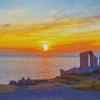 Botallack Tin Mine Sunset Diamond Paintings