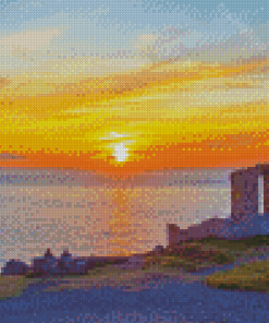 Botallack Tin Mine Sunset Diamond Paintings