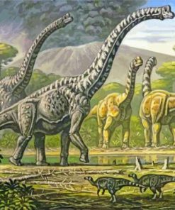 Brontosaurus Dinosaurs Art Diamond Paintings