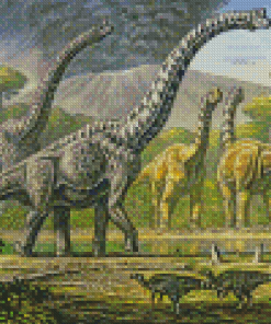 Brontosaurus Dinosaurs Art Diamond Paintings