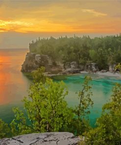 Bruce Peninsula National Park Sunrise In Tobermory Diamond Paintings