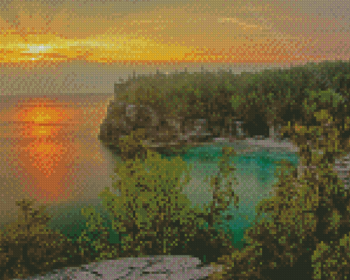 Bruce Peninsula National Park Sunrise In Tobermory Diamond Paintings