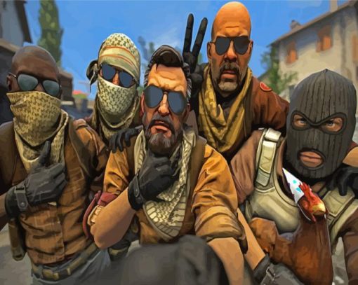 Counter Strike Global Offensive Game Diamond Paintings